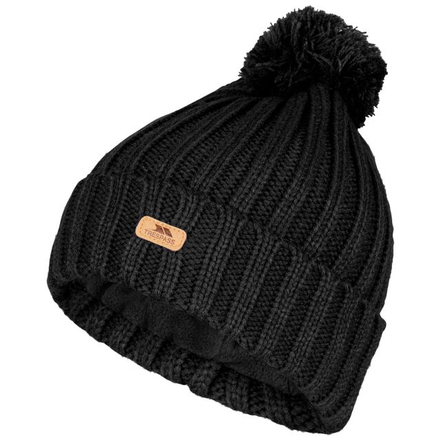 Trespass Stagger Men's Knitted Beanie Hat - Warm, Ribbed & Great For Outdoor Adventures - View #9