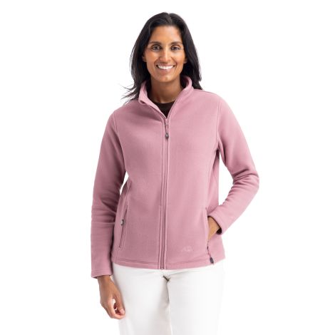 Womens Full Zip Fleece Bryana in Faded Rose