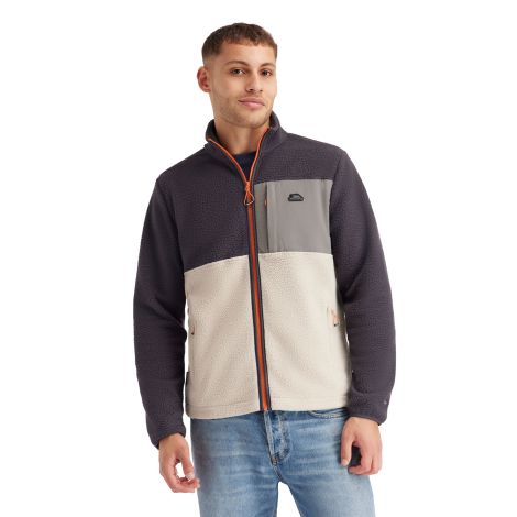 Mens Fleece Jacket Hamish in Mushroom