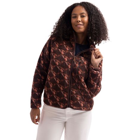 Womens Fleece Jacket Jessie in Mocha