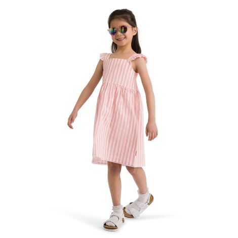Girls Dress Pipper in Baby Pink