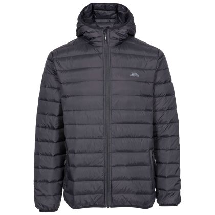 Stanley Men's Ultra Lightweight Packaway Down Jacket in Black, Front view on mannequin