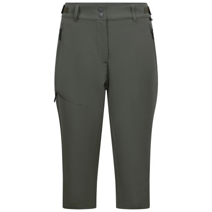 DLX Womens 3/4 Stretch Trousers Agneta in Green Smoke