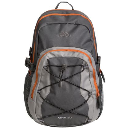 Albus 30L Backpack in Grey, Back view