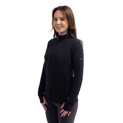 Womens Active Zip Up Top Alicia in Black