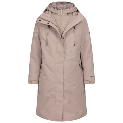 DLX Womens 3 in 1 Waterproof Jacket Allegra in Sand