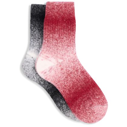 Womens Socks Ashby in Black/Burgundy
