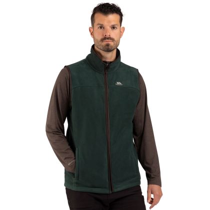 Mens Full Zip Microfleece Bernary in Dark Green
