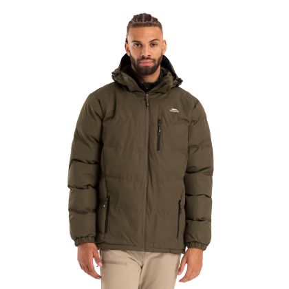 Mens Padded Casual Jacket Blustery in Dark Vine