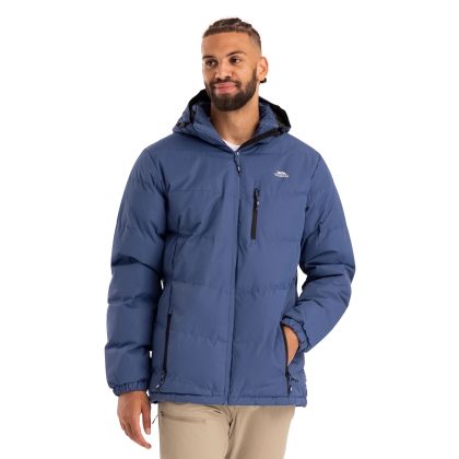 Mens Padded Casual Jacket Blustery in Indigo Tone