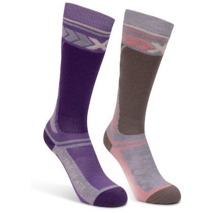 Kids Ski Socks Boreeze in Pink / Wisteria