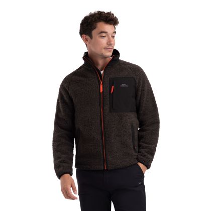 Mens Fleece Jacket Brookes in Charcoal