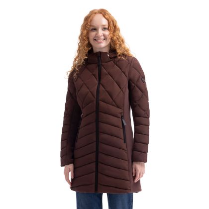 Womens Padded Hybrid Jacket Dania in Mocha