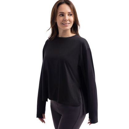 Womens Active Top Esmeralda in Black