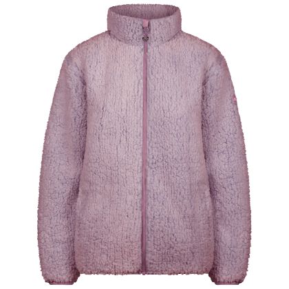 Womens Textured Fleece Feathery in Faded Rose