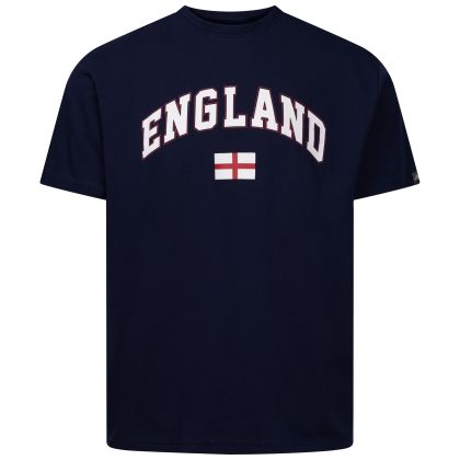 Printed England Top Fenlock in Navy