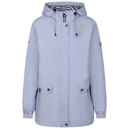 Womens Waterproof Jacket With Hood Flourish C in Cool Blue