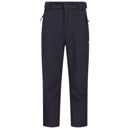 Mens Water Resistant Softshell Trousers Hemic in Dark Flint