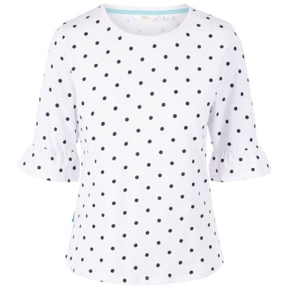 Trespass Women's Simona Casual Top - All Over Print, Contrast Neck, Short Sleeve, Relaxed Fit - View #4