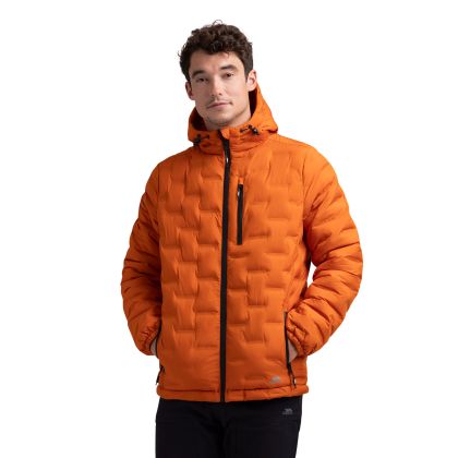 Mens Waterproof Jacket Jaymes in Orange Spice