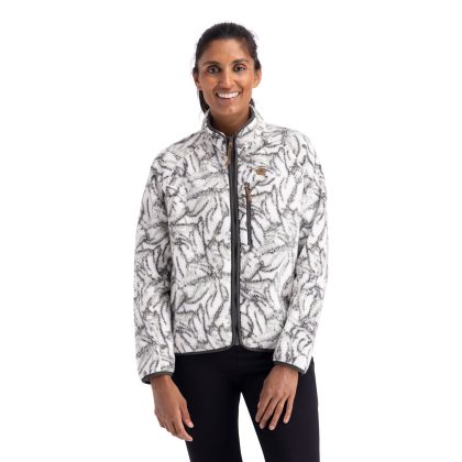 Womens Fleece Jacket Jessie in Ghost Print