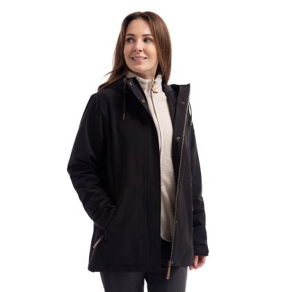Womens 3 in 1 Rain Jacket Kamila in Black