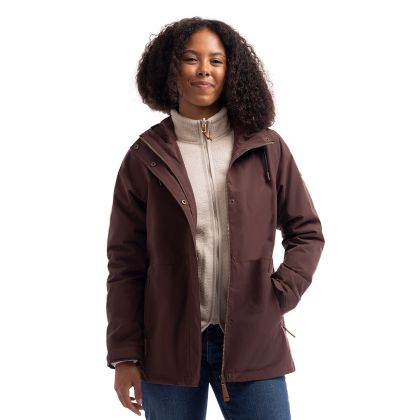 Womens 3 in 1 Rain Jacket Kamila in Mocha
