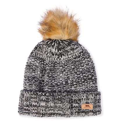 Trespass Womens Bobble Hat in Black Kellisa