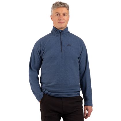 Mens 1/2 Zip Fleece Keynote in Coastal Blue / Navy