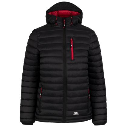 Trespass Womens Casual Jacket Lenka in Black, Front view on mannequin