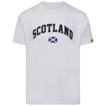 Printed Scotland Top Lochran in White