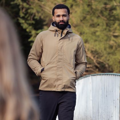 DLX Mens Waterproof Jacket Malcolm in Camel