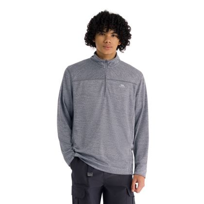 Mens Quick Dry Active Top Marshall in Dark Grey Marl