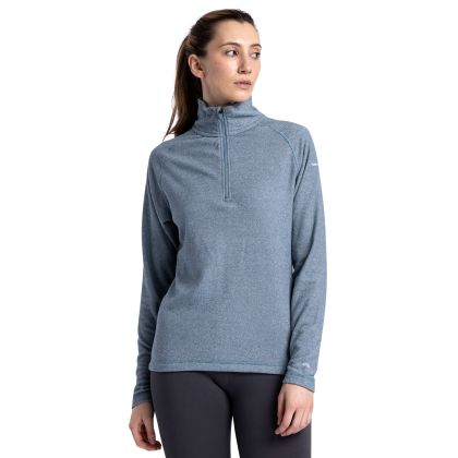 Women s Fleece AT100 Meadows in Blue, Front view on mannequin