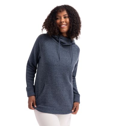 Womens Hoodie Sabina in Stone Blue Marl