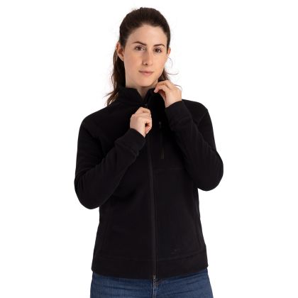 Womens Fleece Script in Black