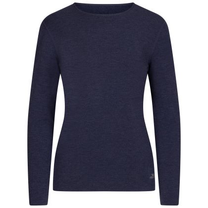 Womens Supersoft Base Layers Top Selima in Bluetone, Front view on mannequin