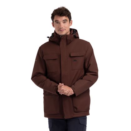 Mens Waterproof Jacket Skerry in Dark Brown