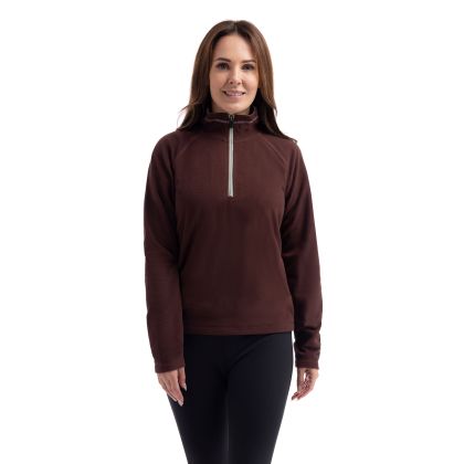 Womens 1/2 Zip Fleece Skylar in Mocha