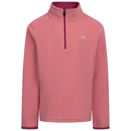 Girls Half Zip Fleece Sybil in Peachpink
