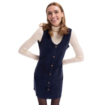 Womens Corduory Dress Tarissa In Navy