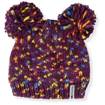 Unisex Kids Hat Ted in POTENT PURPLE, Hat at angled view