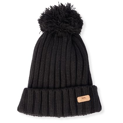 Trespass Adults' Bobble Hat Thorns In Black