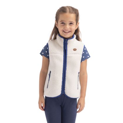 Kids Lightweight Fleece Gilet Trada in Ghost