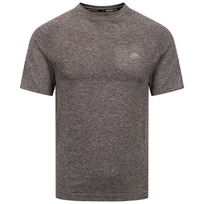 Mens Seamless Active Top Troye in Storm Grey Marl