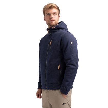 Mens Fleece Jacket Truther in Navy Marl