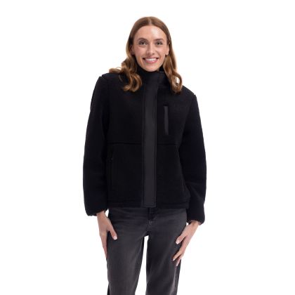 Womens Fleece Jacket Yuill in Black