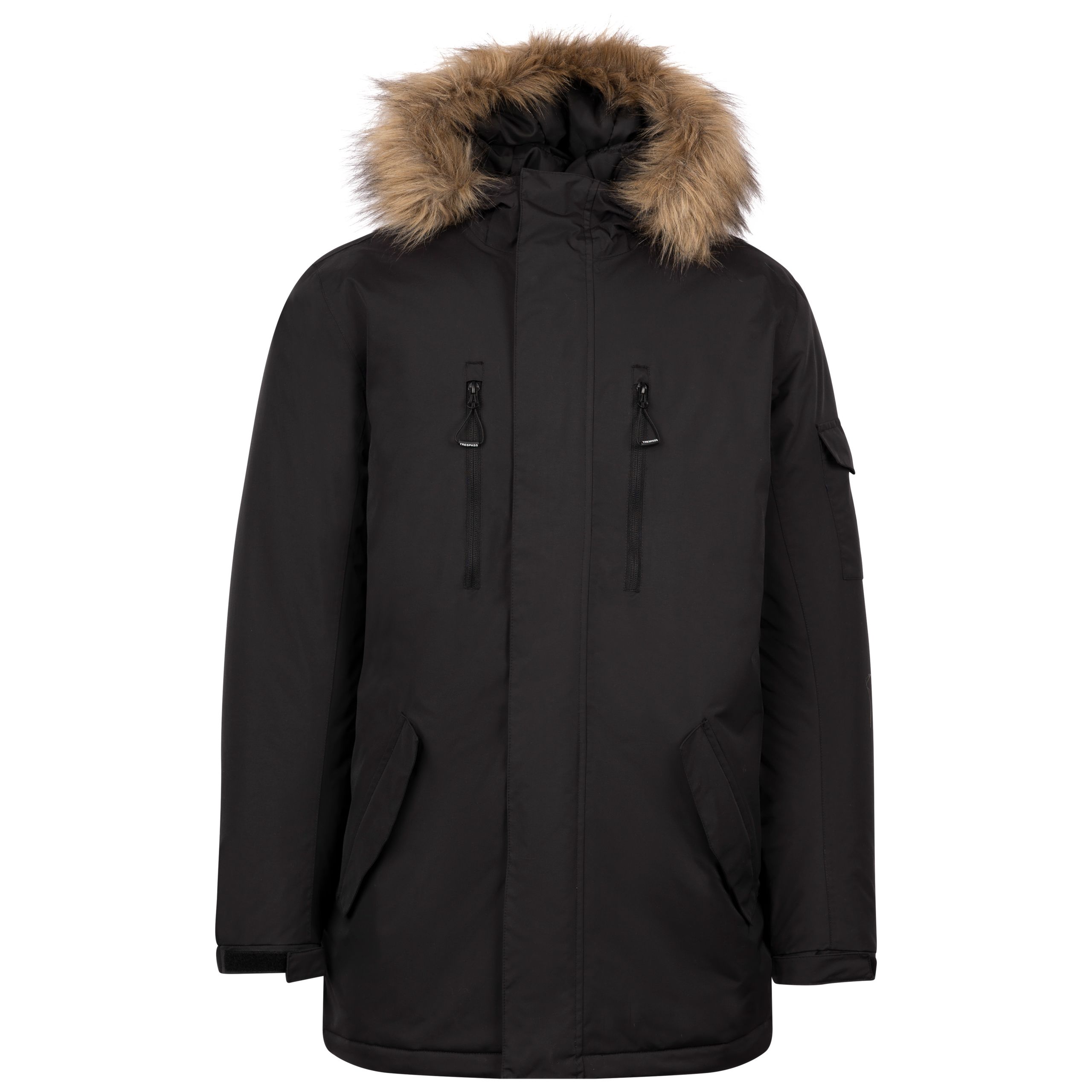 Trespass Men's Waterproof Rain Jacket Alexsander Black Xxl