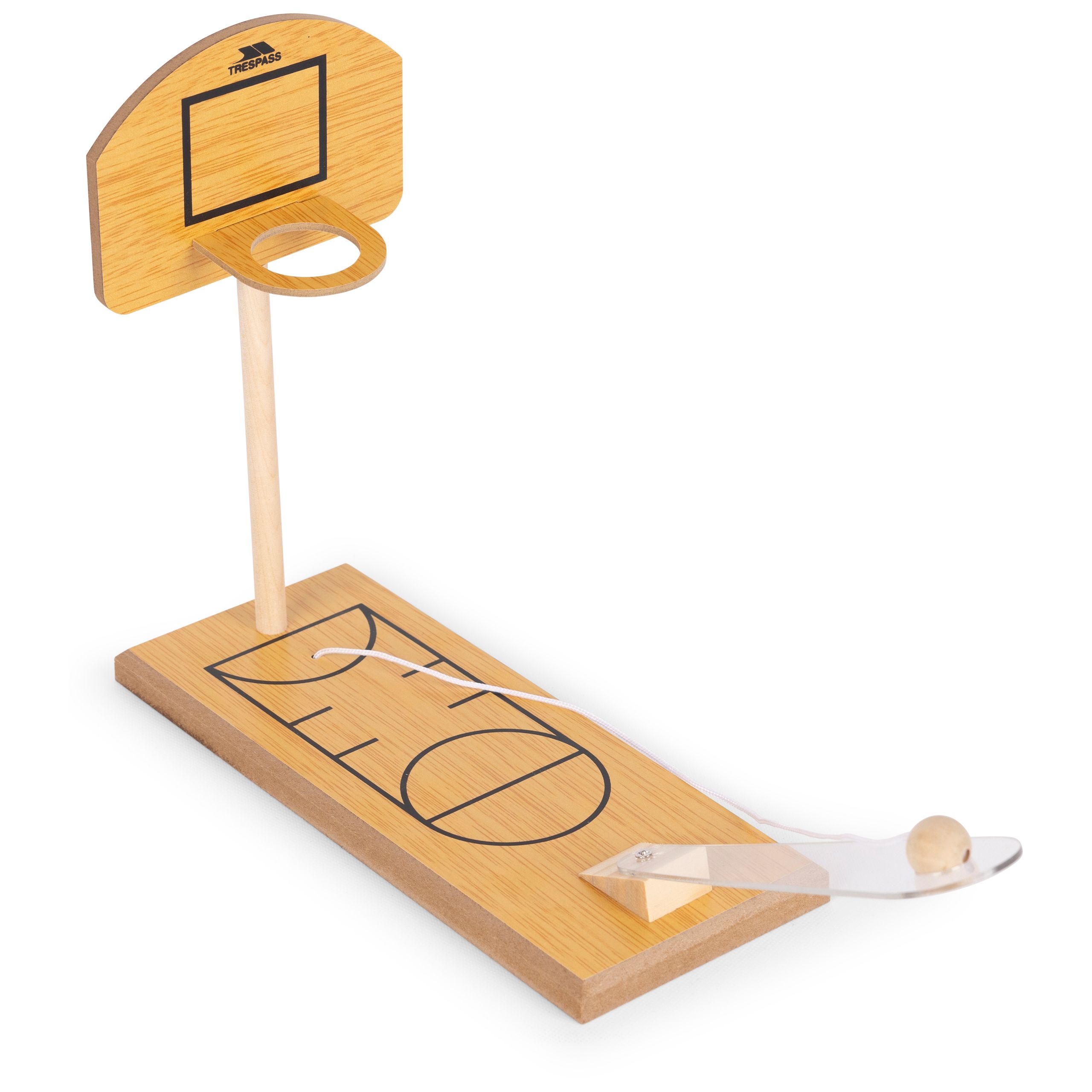Trespass Basketball Wood Table Toy Baller Brown