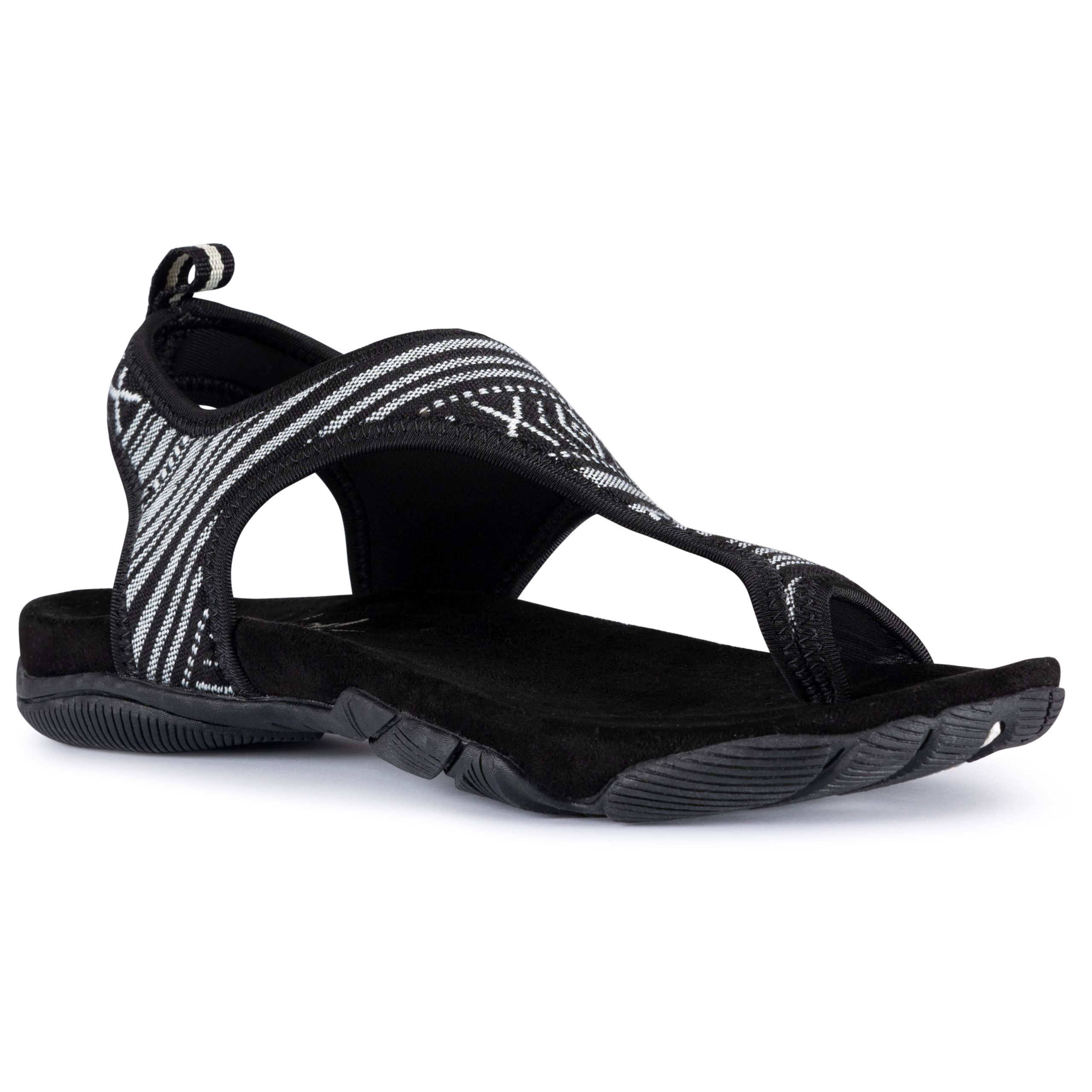 Trespass Women's Black Thong Sandals Beachie